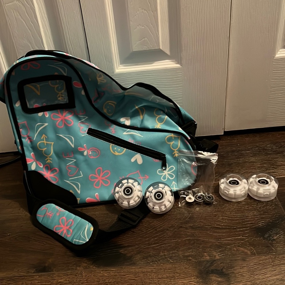 Brand New Roller Skate bag + wheels and bearings